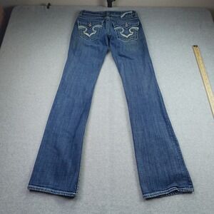 Big Star Remy Jeans Womens 27L Blue Low Rise Bootcut Denim Y2K Flare